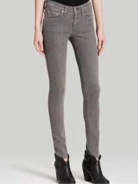 Rag & Bone Gray Skinny Jeans iron color
